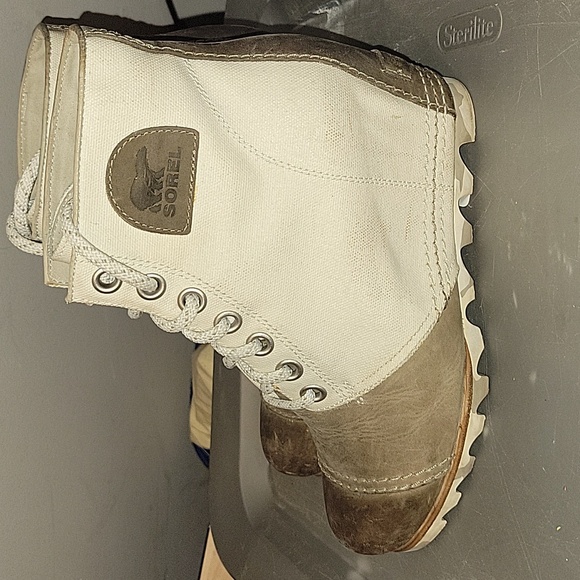 Sorel PDX 1964 Premium Hidden Wedge Boots Waterproof Brown Beige Women’s 8.5 - Picture 3 of 7